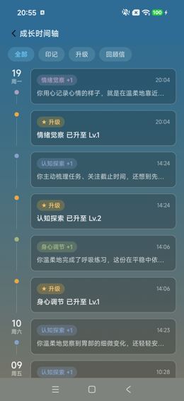 成长时间轴